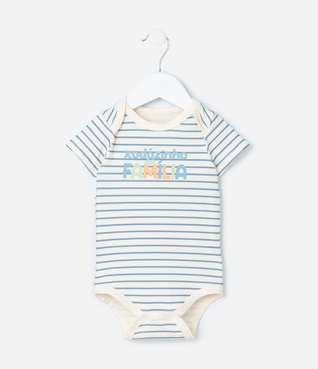 Body Infantil con Lettering Xodózinho da Família - Talle RN a 18 meses