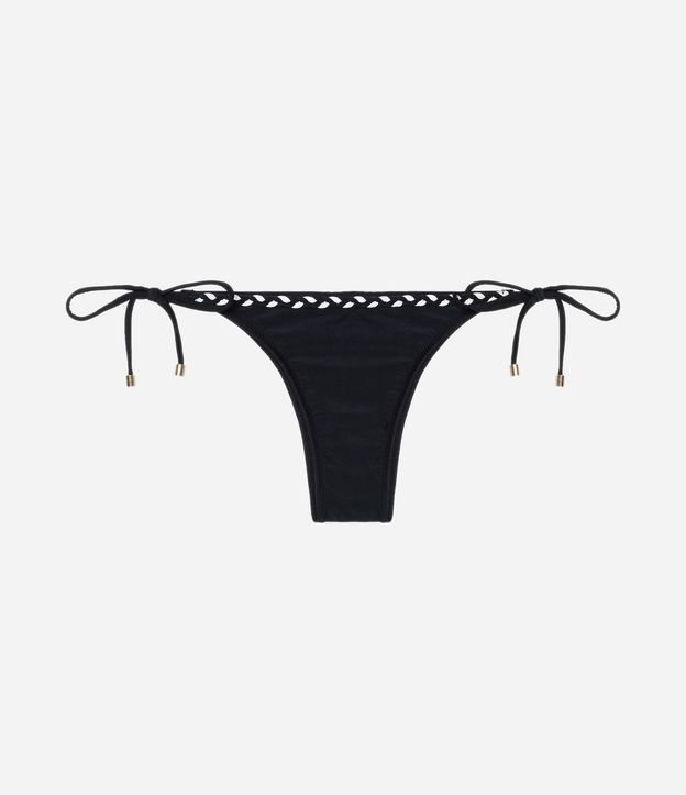 Bikini Bombacha Lazo en Microfibra con Trenza Bicolor 1