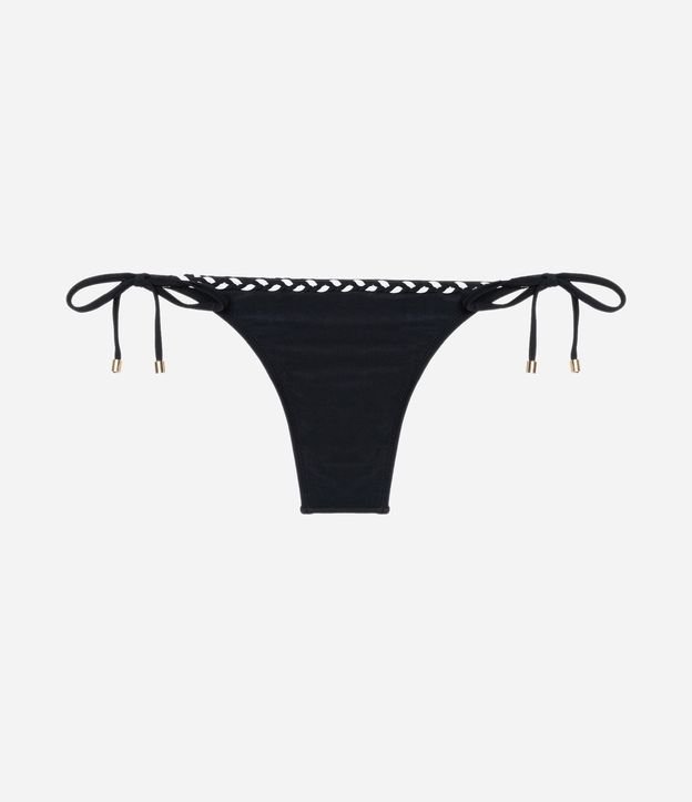 Bikini Bombacha Lazo en Microfibra con Trenza Bicolor 2