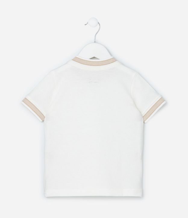 Remera Infantil Texturizada con Viés Contrastantes - Talle 1 a 6 años 3