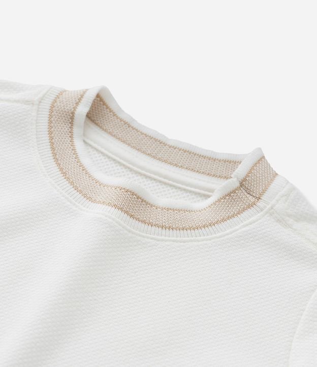 Remera Infantil Texturizada con Viés Contrastantes - Talle 1 a 6 años 6
