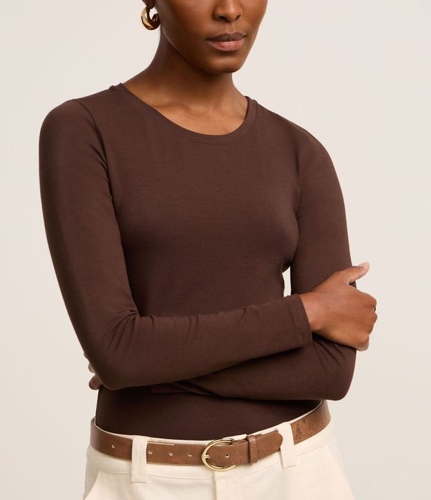 Blusa en Algodón con Cuello Redondo 5