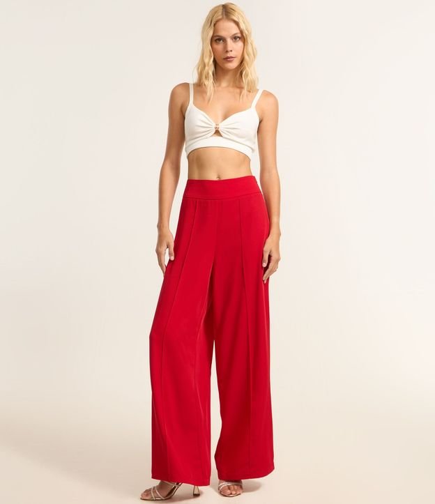 Blusa Super Cropped en Punto con Adornos en el Busto 2