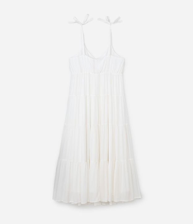 Vestido Midi en Viscosa con Hilo Metalizado y Asa de Moña Curve & Plus Size 7