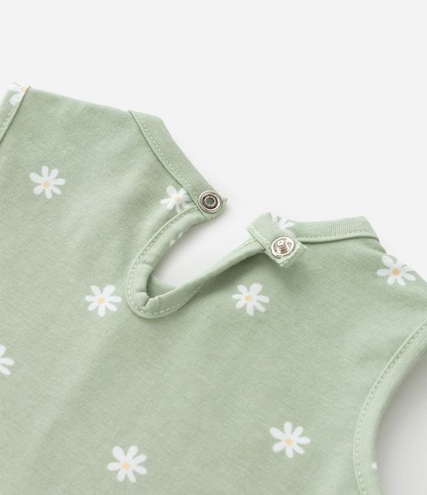 Conjunto Infantil en Malla con Moña y Estampa de Flores - Talle 0 a 18 meses 10