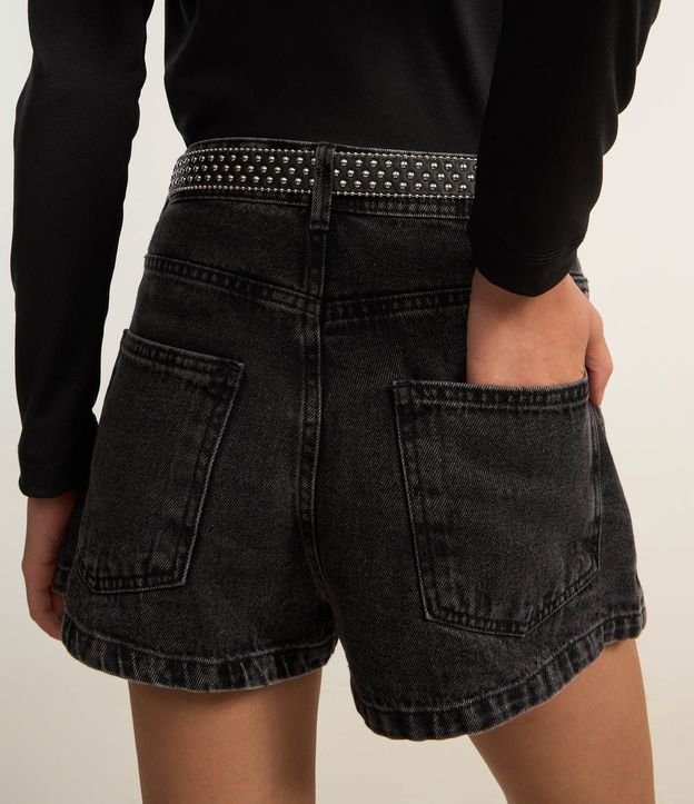 Short Pollera Jeans con Efecto Marmoleado 4