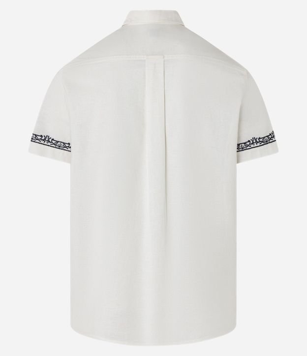 Camisa Comfort en Algodón con Bordado Floral 9