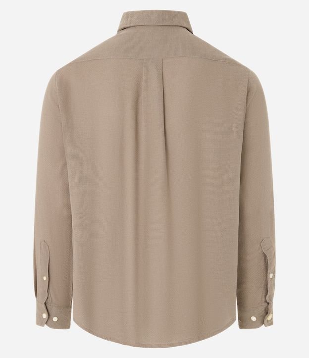 Camisa Comfort en Algodón Padron Melange Texturizado 10