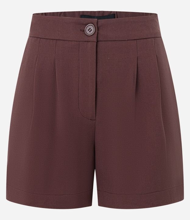 Short en Sastrería con Pliegues y Bolsillos