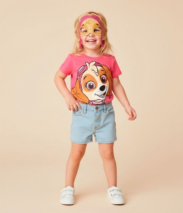 Remera Infantil con Estampa y Máscara Skye - Talle 1 a 6 años 2