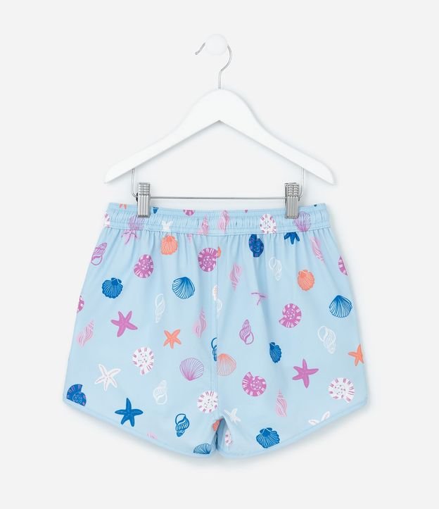 Short Infantil Runner en Microfibra Mini Ícones de Caracolas - Talle 5 a 14 años 3
