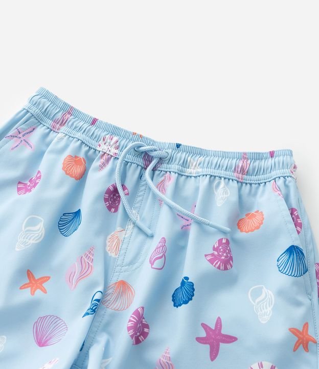 Short Infantil Runner en Microfibra Mini Ícones de Caracolas - Talle 5 a 14 años 8