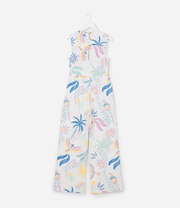 Mono Infantil en Viscolino con Estampa Tropical - Talle 5 a 14 años 3