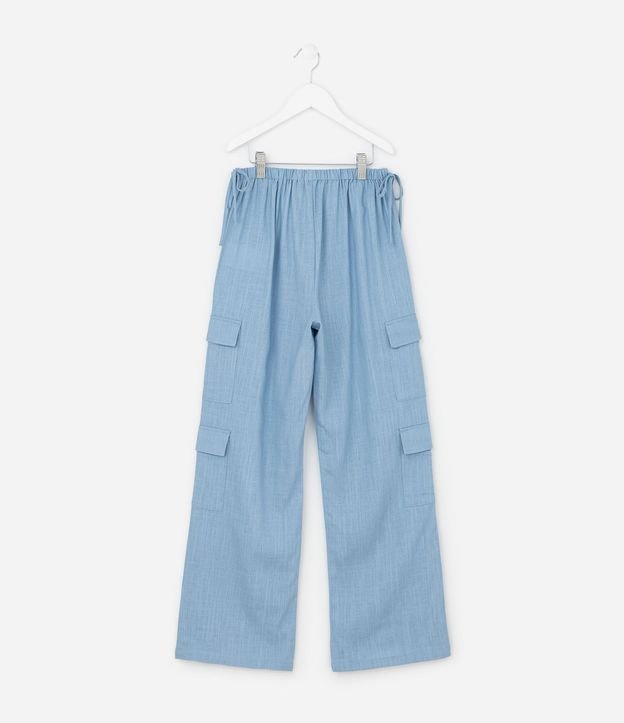 Pantalón Infantil Recto con Bolsillo Cargo - Talle 5 a 14 años 2