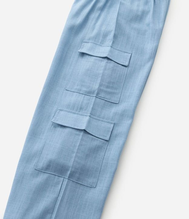 Pantalón Infantil Recto con Bolsillo Cargo - Talle 5 a 14 años 7