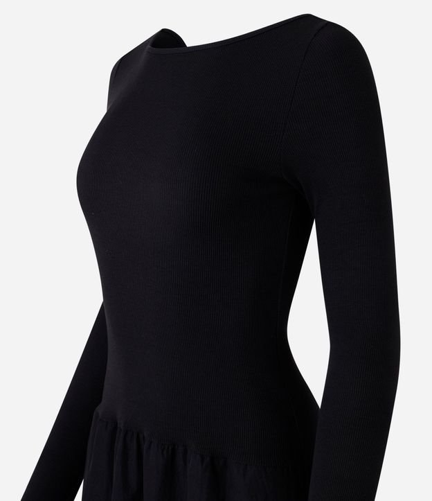 Vestido New Midi en Rib con Manga Larga 8