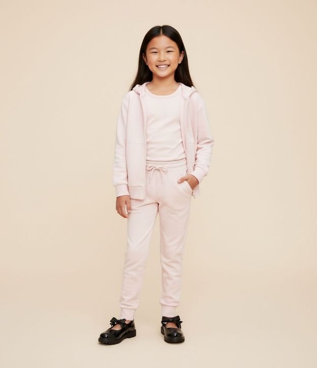 Pantalón Jogger Infantil en Modal Básica - Talle 5 a 14 años