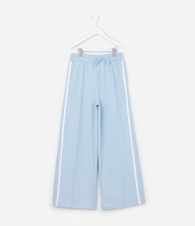 Pantalón Infantil Wide Leg con Raya Lateral - Tam  5 a  14 años 3