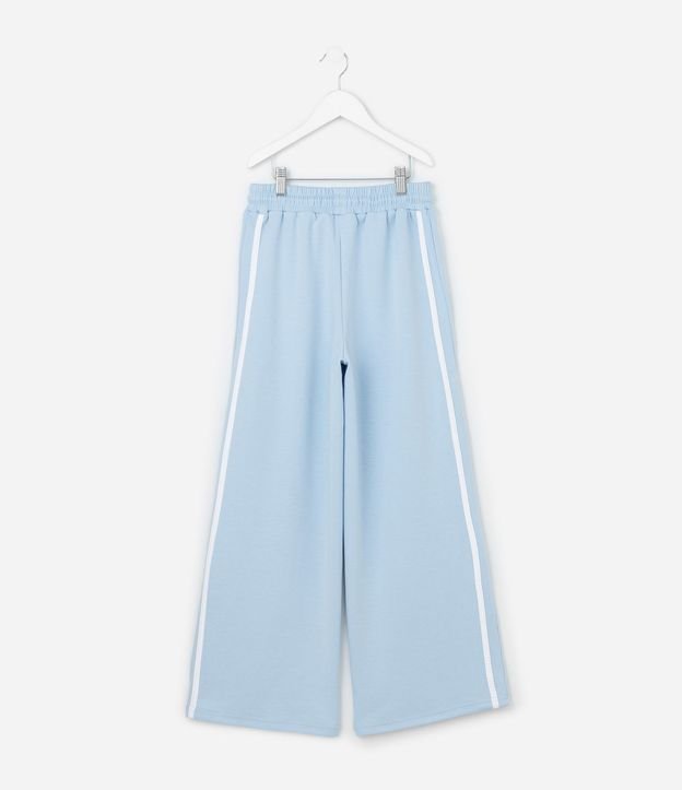 Pantalón Infantil Wide Leg con Raya Lateral - Tam  5 a  14 años 4