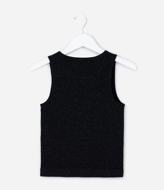 Musculosa Infantil Seamless con Brillos y Acanalada - Talle 5 a 14 años 3