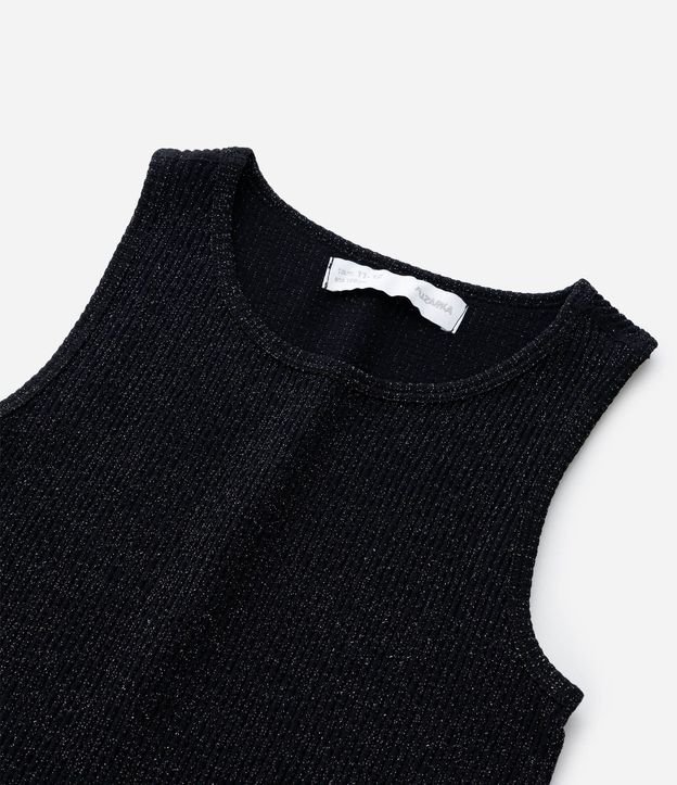 Musculosa Infantil Seamless con Brillos y Acanalada - Talle 5 a 14 años 5