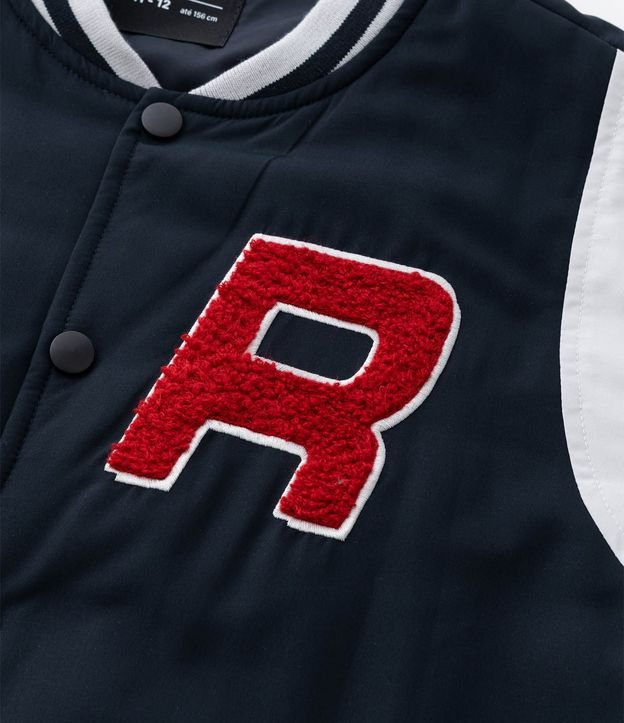 Campera Bomber Infantil con Recortes Contrastante - Talle 5 a 14 años 6