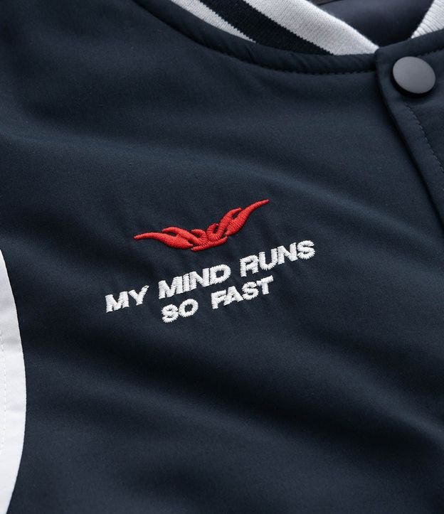 Campera Bomber Infantil con Recortes Contrastante - Talle 5 a 14 años 7