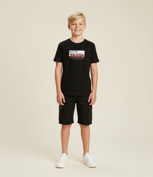 Remera Infantil con Estampa Relieve Tokyo - Talle 5 a 14 años 1