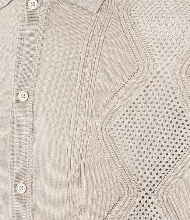 Camisa  em Viscosa con Texturizado Argyle 8