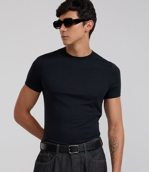 Remera Manga Corta Muscle en Media Malla
