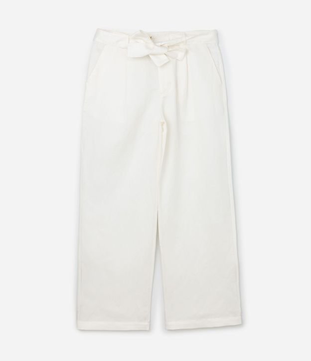 Pantalón Wide Leg en Liocel con Cinturón Sastre