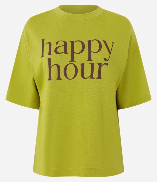 Remera en Malla con Lettering Happy Hour 6