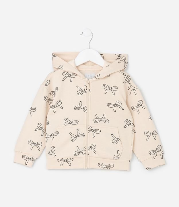 Campera Infantil em  Algodón con Estampa de Lazos - Talle 1 a 6 años 2