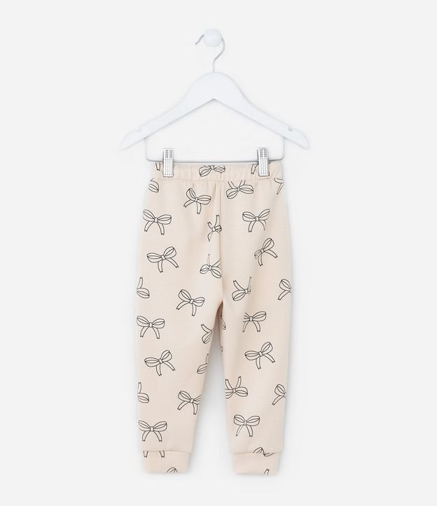 Pantalón Infantil Jogger con Estampa de Lazos - Talle 1 a 6 años 4