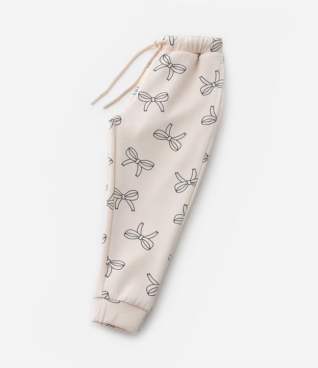 Pantalón Infantil Jogger con Estampa de Lazos - Talle 1 a 6 años 7