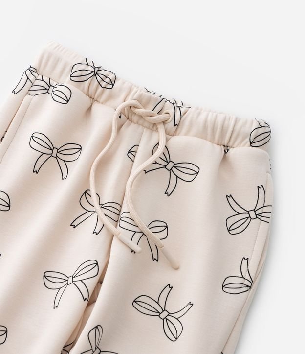 Pantalón Infantil Jogger con Estampa de Lazos - Talle 1 a 6 años 8