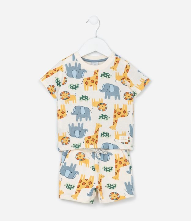 Conjunto Infantil con Estampa de Animalitos - Talle RN a 18 meses 2