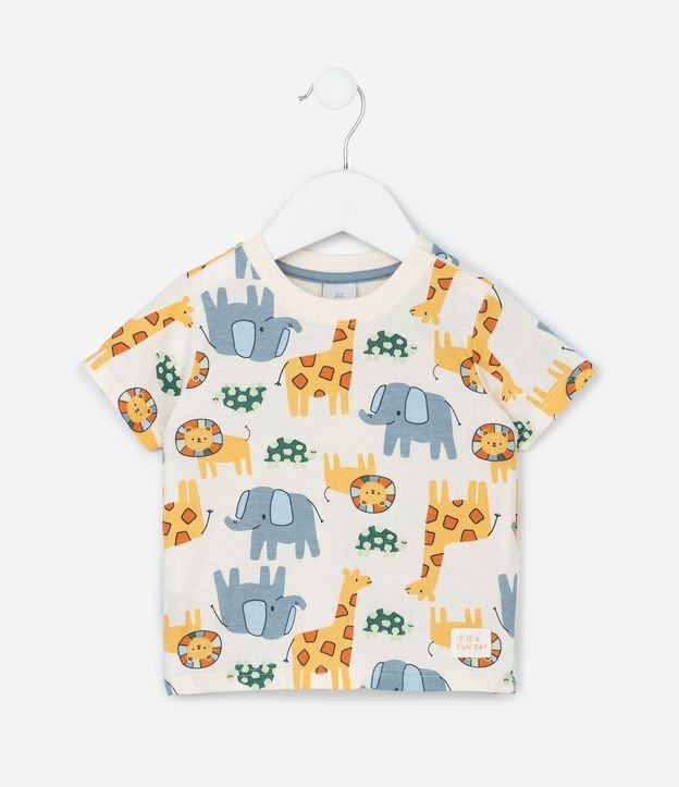 Conjunto Infantil con Estampa de Animalitos - Talle RN a 18 meses 4
