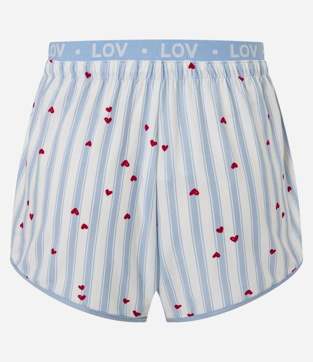 Short de Pijama de Rayas con Cinturilla Elástica 6