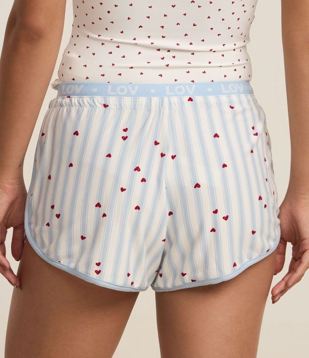 Short de Pijama de Rayas con Cinturilla Elástica 4