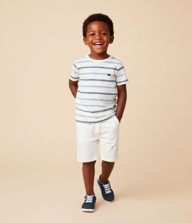 Remera Infantil con Estampa Rayada - Talle 1 a 6 años 2