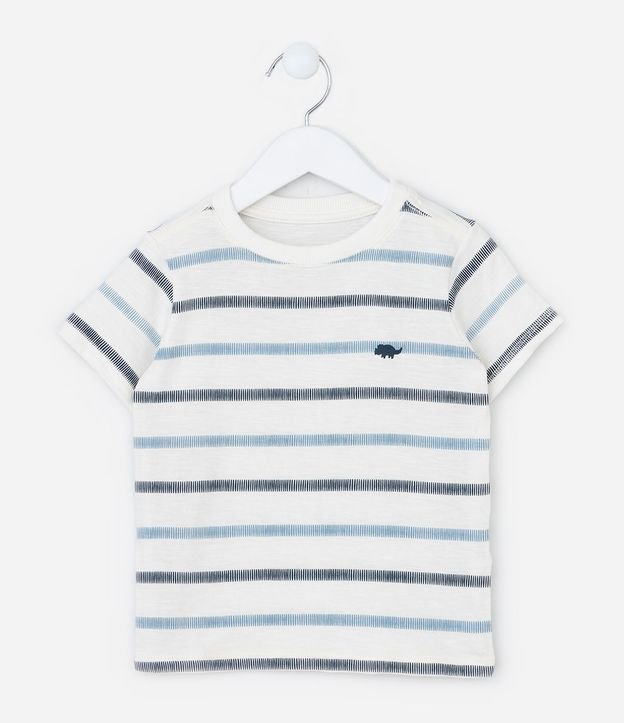 Remera Infantil con Estampa Rayada - Talle 1 a 6 años 3