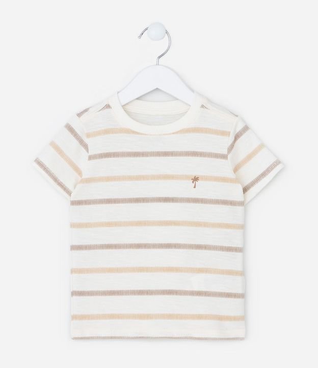 Remera Infantil con Estampa Rayada - Talle 1 a 6 años 2