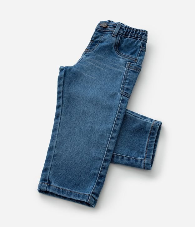 Pantalón Infantil en Jeans con Bolsillos Laterales - Talle 1 a 6 años 5