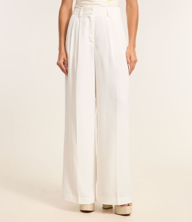Pantalón Pantalona Sastre con Pliegues Delanteros 3