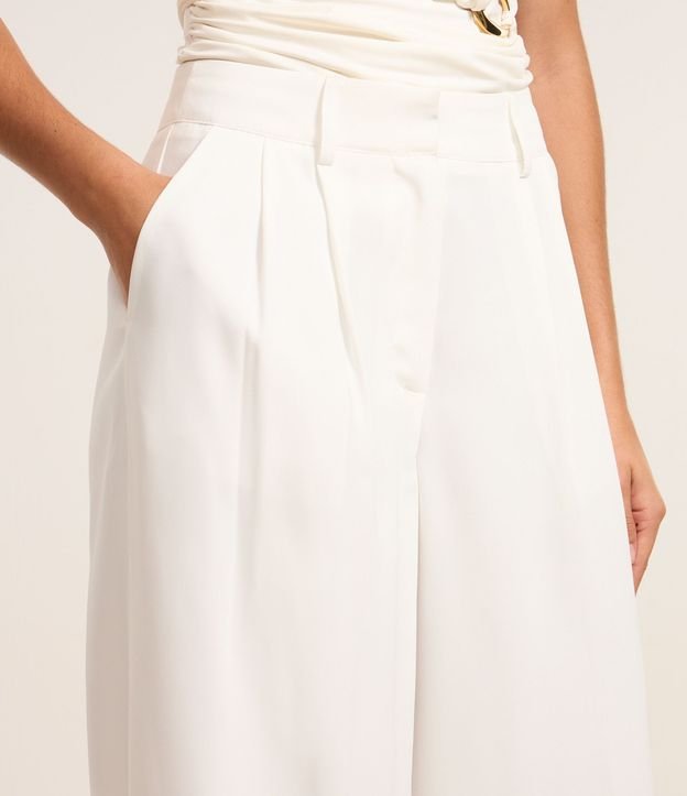 Pantalón Pantalona Sastre con Pliegues Delanteros 4