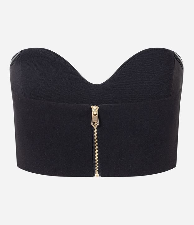 Blusa Super Cropped en Sastrería con Escote Corazón 6