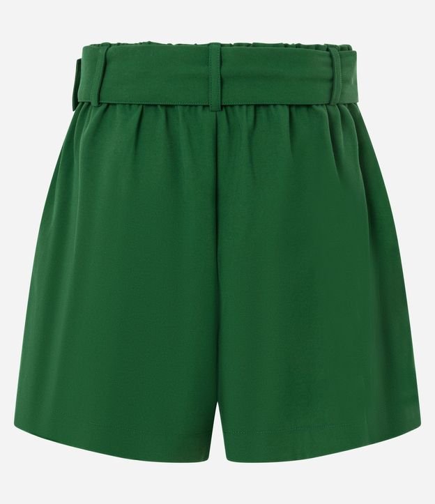 Short Sastre en Viscosa con Cinturón de Hebilla Aro 8