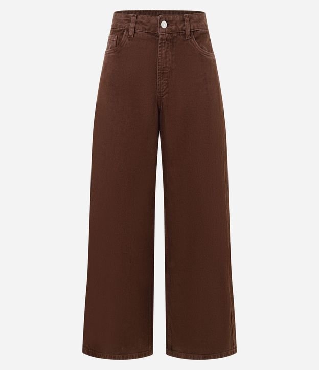 Pantalón Recto Loose en Sarga con Bolsillos 5