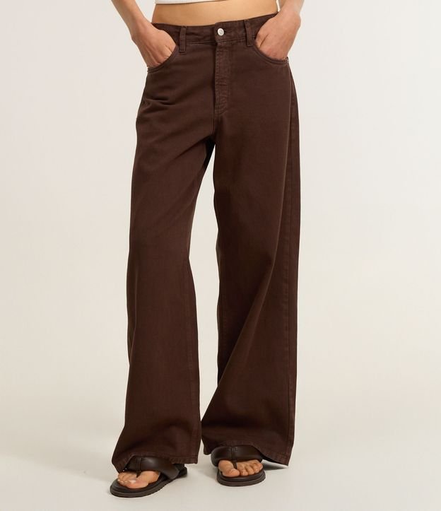 Pantalón Recto Loose en Sarga con Bolsillos 3